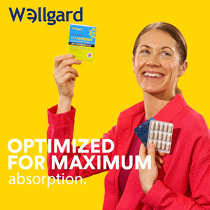 Wellgard Vitaferrin – Triple Action Immune Supplement Colostrum Lactoferrin, Zinc & Vitamin C, Immunity Supplement, 30 Capsules