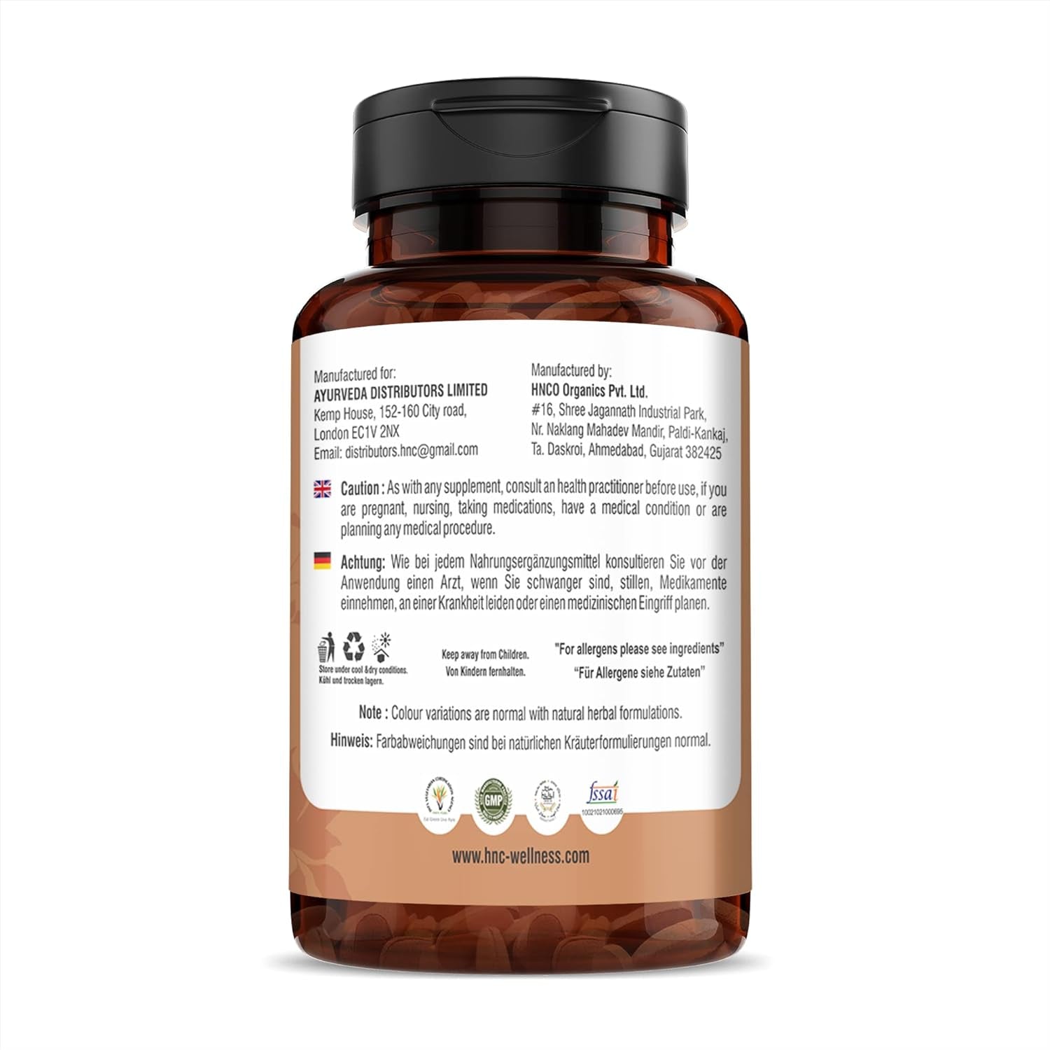 H&C Triphala Supplements (750Mg Caplets)
