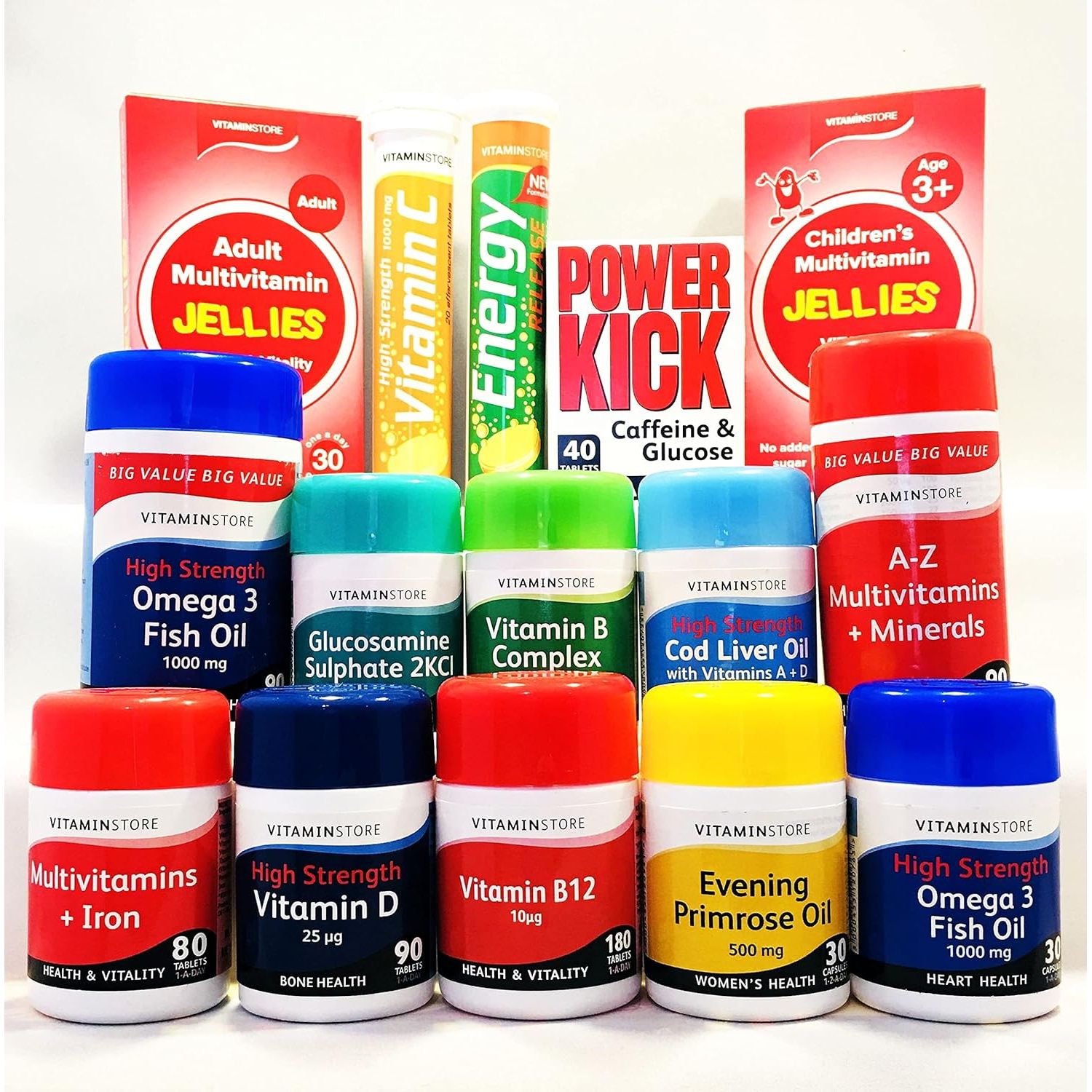 Vitamin Store A-Z Multivitamins & Minerals Food Supplement, 150 Tablets per Tub, Pack of 2 Tubs, 10 Months Supply