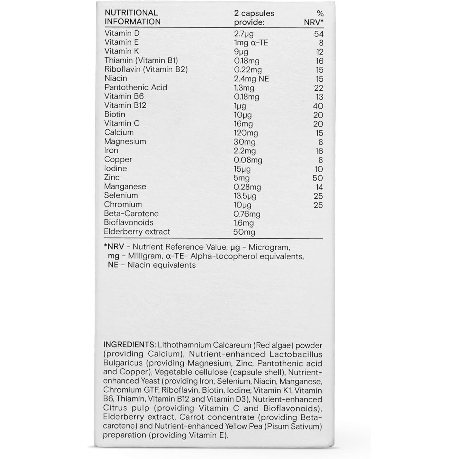 WILD NUTRITION Food-Grown® Kids Daily Multi Nutrient | Kids Multivitamin with B Vitamins, Magnesium, Zinc, Vitamin D, and More to Support Immunity, Bones, and Cognitive Development | 60 Capsules