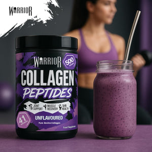 Warrior Collagen Powder 500G – Hydrolysed Peptides (Bovine) – Supplements for Women & Men – Pure Nutrition Supplement – Improves Muscle Recovery, Skin Health, Joint Support –Halal Cert (Unflavoured)