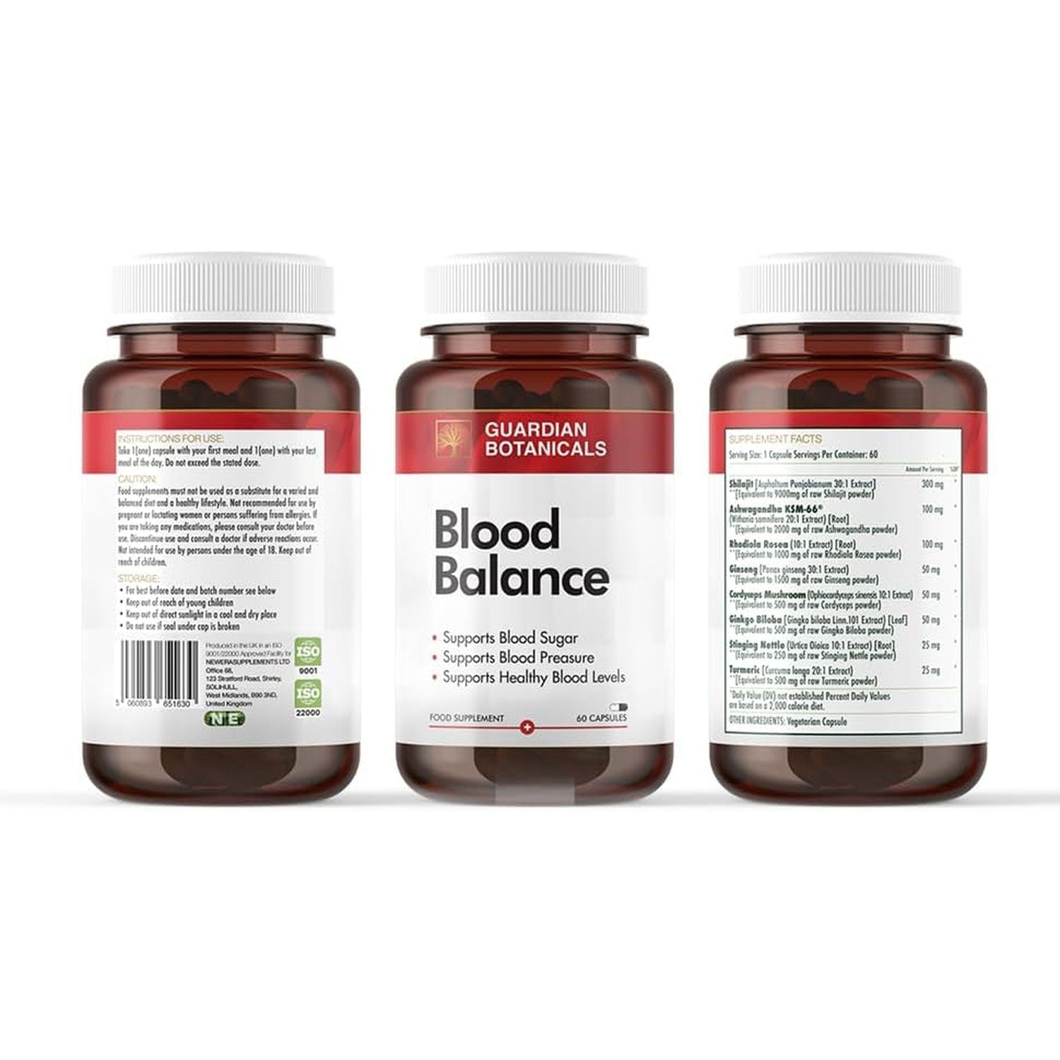 Blood Balance Capsules, 60 Capsules, Supports Healthy Blood Levels