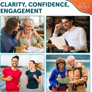 Brain Supplement - 120 Vegan Capsules - Dietary Nootropic May Help Memory, Cognitive Function & Focus - Formulation with Amino Acids, Polyphenols & B Vitamins - for Women, Men & Seniors - by Nextgenu