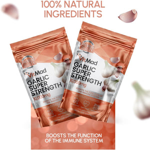 Garlic Extract 10,000Mg - 120 Tablets - High Strength - Heart Health Vegan