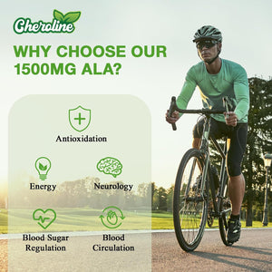 Alpha Lipoic Acid 1500Mg, Liposomal High Absorption ALA Supplement, 4-In-1 Formula with Acetyl-L-Carnitine, Ubiquinol & Vitamin E, Powerful Energy Support, 60 Softgels