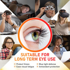 Lutein Gummies (60 Count) Eye Health Supplement with Zeaxanthin & Vitamin a – Orange Flavor, Blue Light Protection, Supports Vision Care for Adults & Kids – Vegan, Non-Gmo, Gluten Free