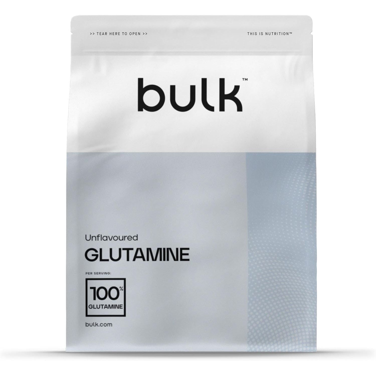 Bulk Pure L-Glutamine Powder, Unflavoured, 500 G, Packaging May Vary