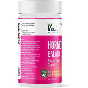 Vedic Hormone Balance Gummies | Natural Support for Female Health- for Teens & Women of All Ages | Essential Vitamins, Minerals & Herbs for Women’S Health | Yummy Lemon Flavour- 60 Vegan Gummies