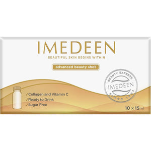Imedeen Advanced Beauty Collagen Shot - Collagen, Beauty & Skin Supplement - 10 X 15Ml Shots - Contains 2500Mg of Collagen and Vitamin C - Collagen Supplements for Women