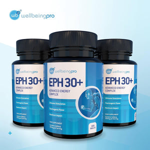 WBP Eph30+ - Advanced Energy Complex - Super Strength Keto Diet & Weight Loss Tablets - Vegan Friendly Thermogenic Metabolism Booster - GMP Certified UK Made Supplement - 100 Tablets