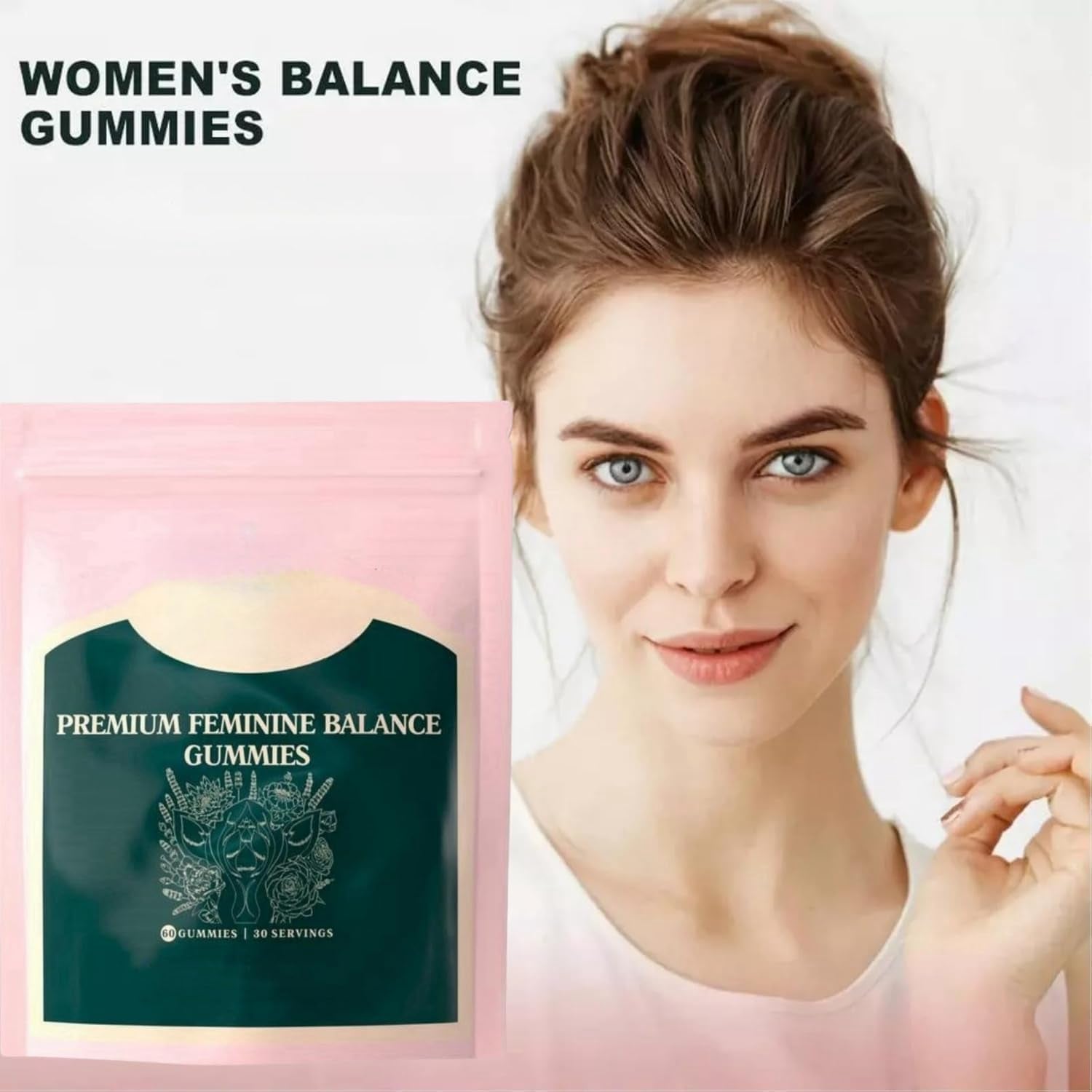 Feminine Balance Gummies,Collagen Gummies for Women,For Women of All Ages (1 Bag)