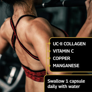 Healthspan Elite UC-II® Collagen (60 Tablets) | Contributes to Normal Collagen Formation | Supports Joint Function and Tendon & Ligament Support | Effective Daily Dose at Just 40 Mg UC-II