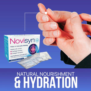 Novisyn+ Vegan Joint Care Supplement – Hip & Knee Joint Support for Men, Women - Hyaluronic Acid Joint Health Liquid 30-Day Supply by Fulcrum Health
