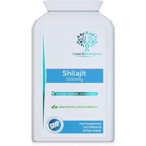 Shilajit 1000Mg – Containing Natural Fulvic Acid - 100% Pure Extract; No Fillers, No Binders, No Flow Agents – Manufactured and Tested in the UK - Suitable for Vegetarians and Vegans