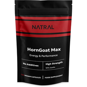 Horngoatmax Capsules - 120 Capsules 500Mg Pure Goat Wd Extract 500Mg - 10% Standardised Energy and Vitality Supplement for Men - No Fillers No Additives - Vegan Gluten Free