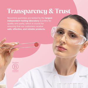 Fertility Supplements for Women - 400Ug Folic Acid, Inositol, Vitamin D, C, E, Coq10-25 Prenatal Vitamins - Vegan & Gluten Free Conception Vitamins for Women - 60 Fertility Gummies - Novomins