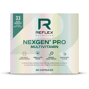 Reflex Nutrition Nexgen® Pro Multivitamins and Minerals for Immune Support (90 Caps) - for Active Lifestyles - Multi Mineral and Vitamins for Immune System - Vitamin D Magnesium Vitamin C Zinc