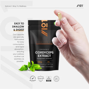 Organic Cordyceps Mushroom Extract 7500Mg – High Strength Polysaccharides Supplement – 90 Vegan Capsules (3 Months Supply) – Resealable and Recyclable Pouch – by Alpha01