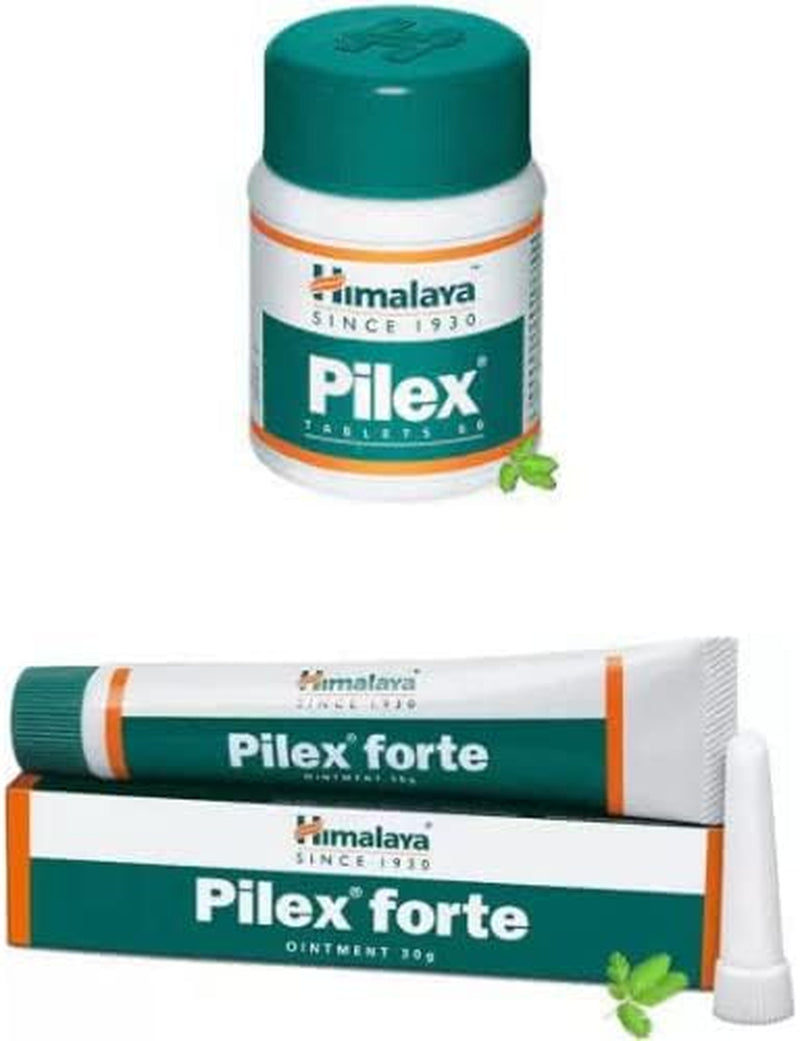 Himalaya Pilex Tab + Pilex Fort Oinment 30G(Pack of 2)