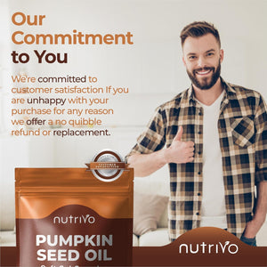 Pumpkin Seed Oil Capsules 1000Mg (3000Mg per 3 Soft Gel Serving) | 120 Capsules | Cold Pressed | Pumpkin Seed Oil for Hair, Prostate and Bladder | UK Made