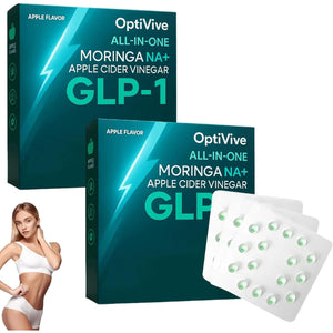 OPTIVIVE Concentrated Bursting Beads, GLP-1 Weight Loss Capsules, OPTIVIVE GLP-1 Essence Liquid Beads, NAD+ Pearls Serum, All-In-One GLP-1 Apple Bursting Beads, for All Body Types (2)