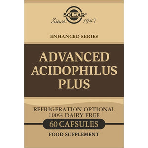 Solgar Advanced Acidophilus plus Vegetable Capsules - Pack of 60 - Supports Digestion - Maintain Healthy Bacteria Levels - Vegan and Gluten Free