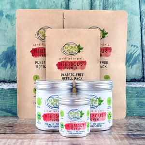 Organic Hibiscus Flower 700Mg Capsules • Soil Association Certified Organic (120 Capsules)