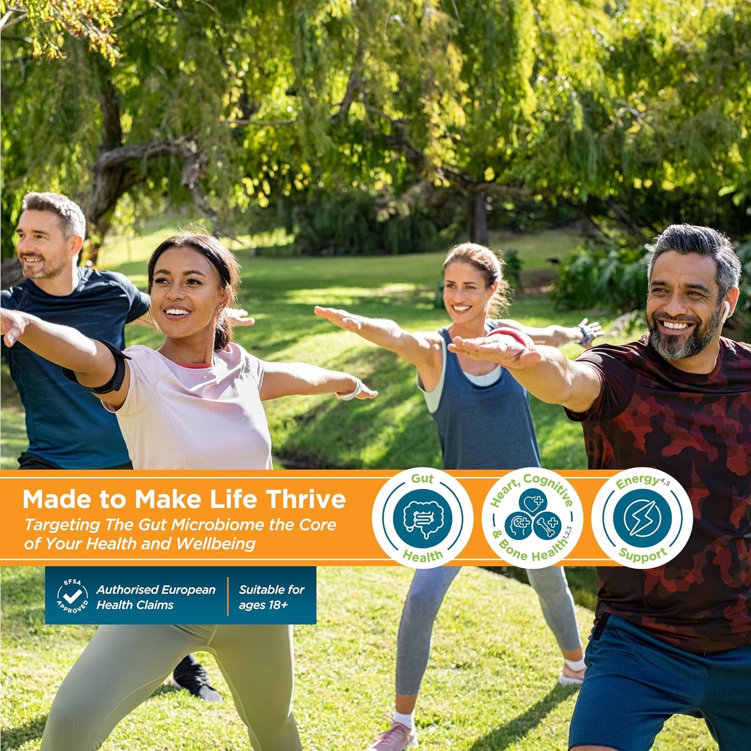 Prebiotic Fibre Complex for Gut Health by Wellbiome – Probiotic Support, Digestive Wellness, Immune System Support – Magnesium for Anxiety, Mood & Energy – 30 Servings