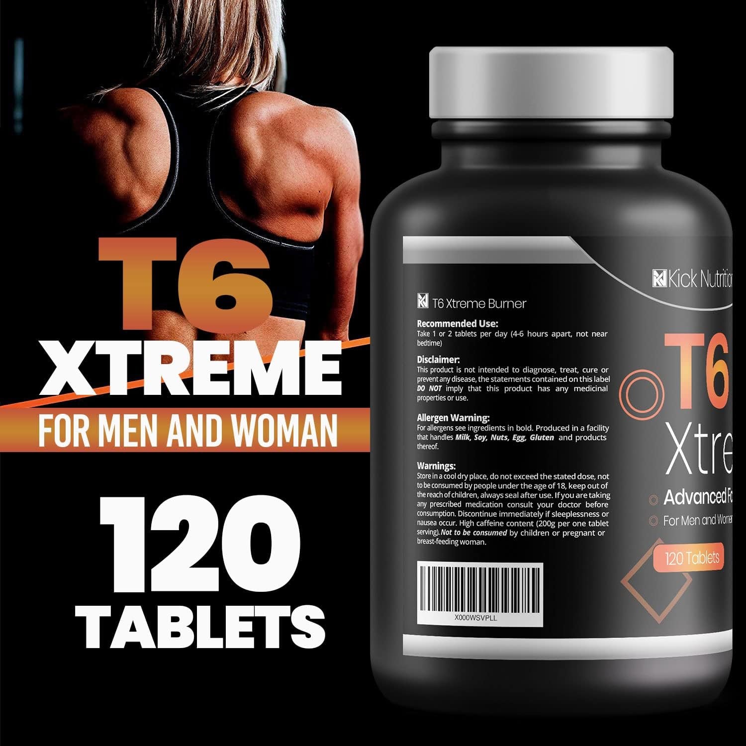 Xtreme T6 - Weight Loss - Keto Diet - Metabolism Booster / 120 Weight Management Supplements Pills | Vegetarian/Gluten Free Made in the UK