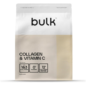 Bulk Collagen Powder with Peptides and Vitamin C, Hydrolysed Bovine Collagen, High Protein Supplement Daily Use in Smoothies, Shakes and Recipes, Joint and Skin Routine, Apple, Easy Mixing 500G