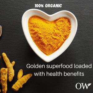 Organic Turmeric Powder (1Kg) | 200+ Servings | High Strength | Premium Curcumin | Golden Superfood | Anti-Inflammatory & Antioxidants I 100% Pure & Natural by Organic Wonders®