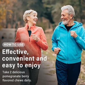 Govixed Beets Ultimate Heart Health Chews for Blood Pressure Support, with Beetroot Powder, Coq10, B Vitamins & Grapeseed, Pomegranate Berry, 60 Soft Chews