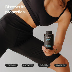 Calcium Citrate with Vitamin D3 and K2 - for Healthy Teeth, Bones and Muscles - Formulated with Enhanced D3 and K2 - Highly Absorbable - 120 Vegetarian Capsules