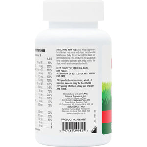 Naturesplus Animal Parade Children’S Multivitamin Assorted Flavours - Plant Based, Vegan Chewable Multivitamin for Kids - Gluten Free - 90 Animal Shaped Tablets