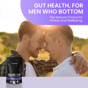 Purely Proud Game on – Fibre Rich Supplement for Bottoms | Stay Ready with Psyllium Husk, Probiotics, Peppermint | Supports Digestion, Gut Health & Clean Confidence | Vegan | 90 Capsules | Made in UK