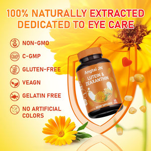 Lutein Gummies (60 Count) Eye Health Supplement with Zeaxanthin & Vitamin a – Orange Flavor, Blue Light Protection, Supports Vision Care for Adults & Kids – Vegan, Non-Gmo, Gluten Free