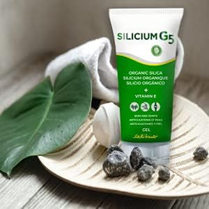 Silicium G5 Gel | Silica Gel with Vitamin E Collagen Booster| Pain Relief Gel for Joints Muscles and Bone Pain | Joint Care Supplements | Skin Regenerator. 150 Ml.