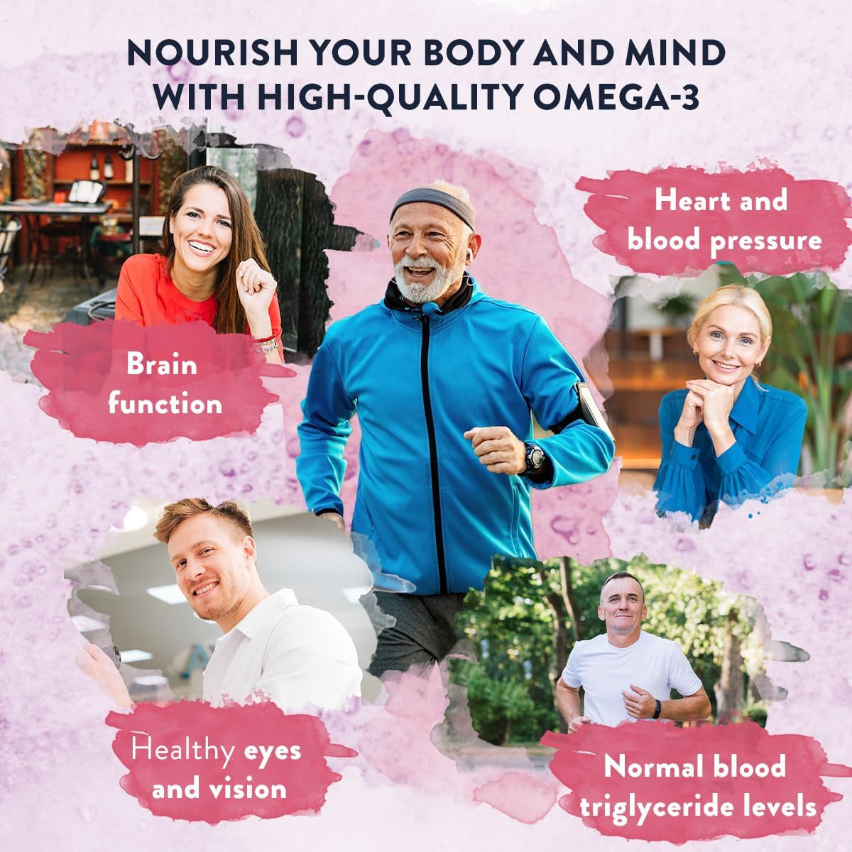 AAVALABS Omega 3 Fish Oil 2000Mg per Daily Dose (2 Softgels) - 1000Mg EPA + 500 Mg DHA per Dose - High Strength Omega 3 Fatty Acids Supplements - Molecularly Distilled - 120 Capsules - 60 Days Supply