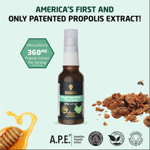 BEE and You, 100% Pure Propolis Extract, Immune Support, Sore Throat Relief, Antioxidants, Natural, Keto, Paleo, Gluten-Free | 1 FL Oz