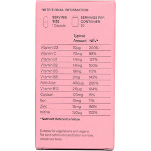 My Expert Midwife All in One Pre-Conception & Pregnancy Women'S Vegan Supplements, 12 Essential Prenatal Vitamins & Minerals, 60 Capsules, 2 Months Supply