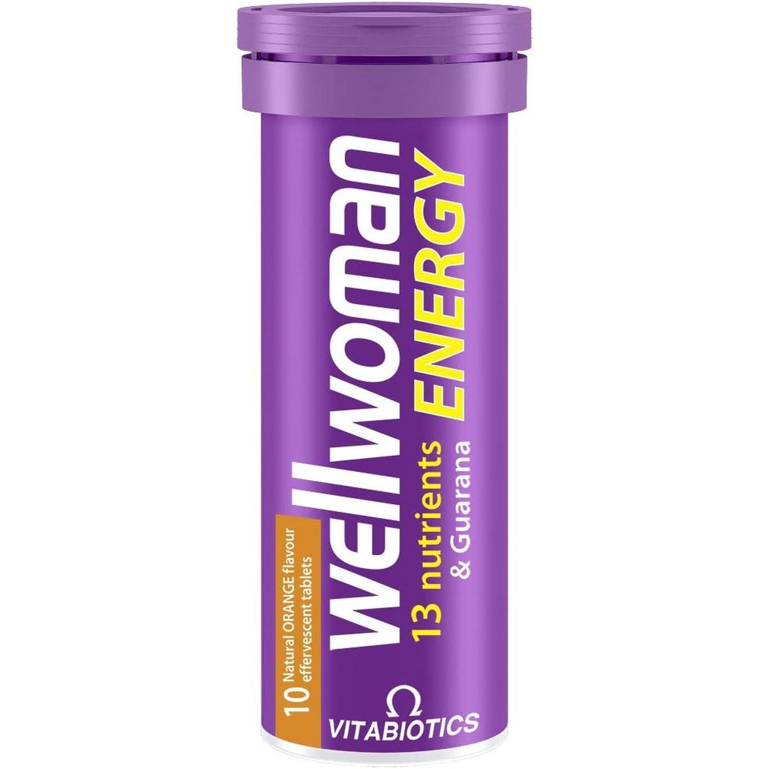 Wellwoman Vitabiotics Energy Natural Orange Flavour, 10 Count