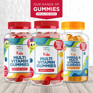 Multivitamin for Kids 120 Natural Strawberry Flavour Gummies - Contains 9 Essential Vitamins and Minerals Including Vitamin C D a & B Vitamins for Childrens