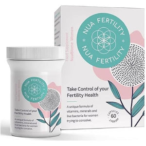 Nua Fertility, Nuabiome Women - a Unique Formula of Vitamins, Minerals and Live Bacteria for Women Trying to Conceive - 60 Capsules (1 Month Supply)