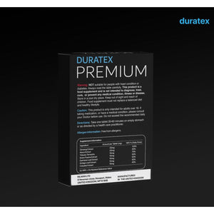 DURATEX Premium | Blue 10 Tablets | Ultra Strong 100Mg | Enhanced Stamina Firm Performance | Herbal Food Supplement | Fast Acting | Ginseng | Energy and Stamina Support | Made in UK