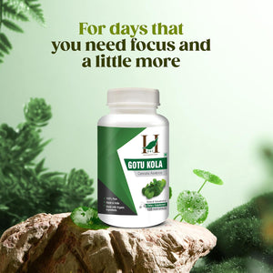H&C Gotu Kola (Centella Asiatica) Capsules - 900Mg per Serving, 120 Counts | for Memory and Concentration