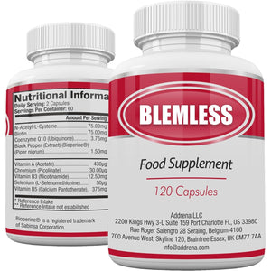 Blemless 60 Day Supply- Designed as a Dietary Supplement That May Support Skin