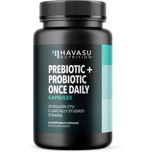 Prebiotics and Probiotics for Women and Men as Digestive Enzyme Support | Healthy Gut Flora with Patent Pending Probiotic and Prebiotic Blend | 60 Non-Gmo, Vegetarian Digestive Support Capsules