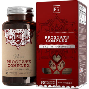 FS Prostate Supplements for Men UK | 90 Prostate Capsules with Broccolli 750Mg, Pumpkin Seed 500Mg, Nettle Leaf 500Mg & Zinc | Mens Health Supplements | Non-Gmo & Gluten Free | Made in the UK