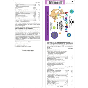 Solgar Kangavites Bouncing Berry Complete Multivitamin and Mineral Formula Chewable Tablets - Pack of 60- 28 Active Ingredients - Supports a Healthy Lifestyle - Vegan and Gluten Free