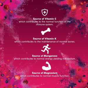 Bioglan Superfoods Superberries | Vitamin C | Manganese | 70G, Red, Pack of 1